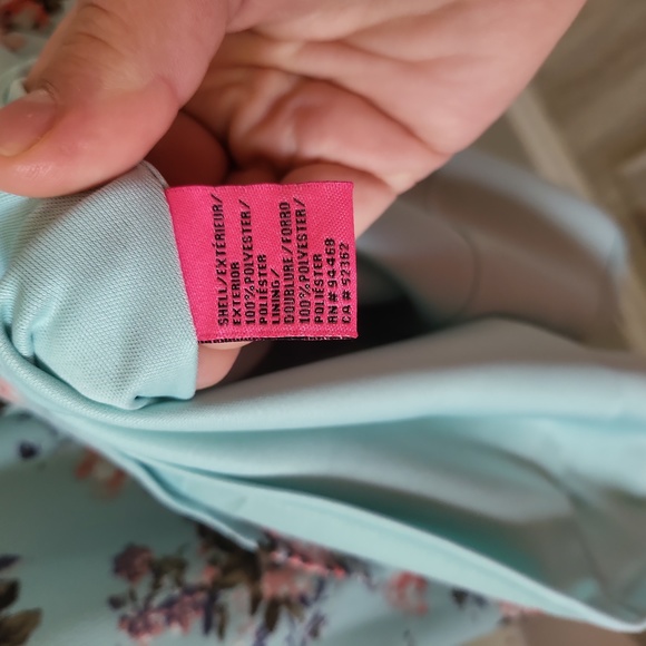 Betsey Johnson Mint Blue Floral Dress NWT - Picture 6 of 8